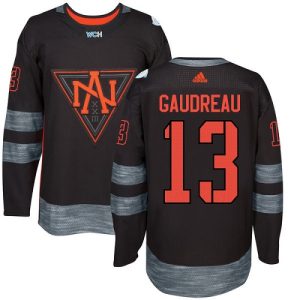 Kinder Team North America #13 Johnny Gaudreau Authentic Schwarz Auswärts 2016 World Cup